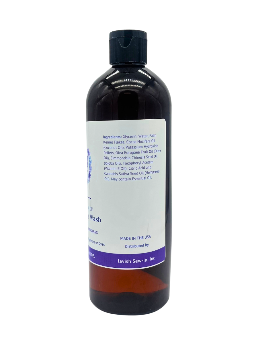 Lavender & Lemongrass Castile Body Wash 16 oz.