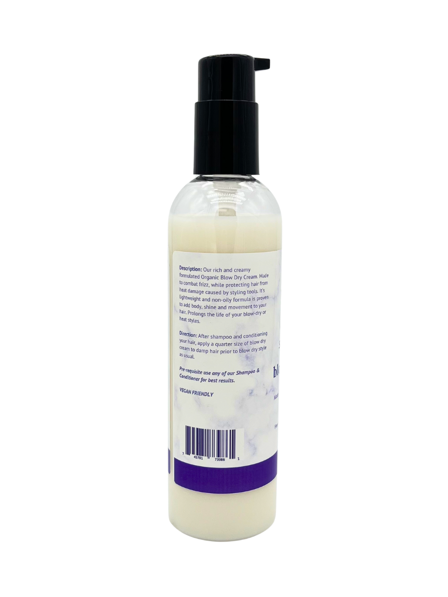 Organic Silkening Blow Dry Cream with Keratin Protein