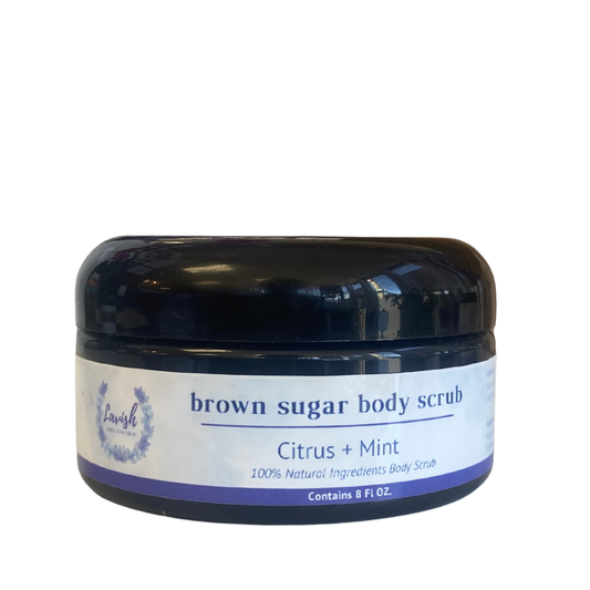 Lavish Wellness Shop Citrus & Mint Brown Sugar Body Scrub 7.5 oz