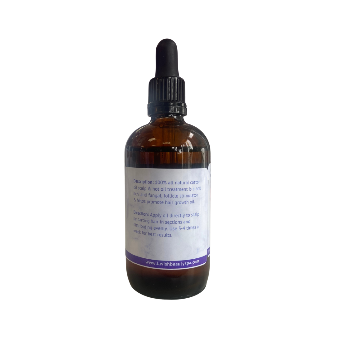 100% Natural Castor Oil Scalp & Hot Oil Treatment 4 oz.