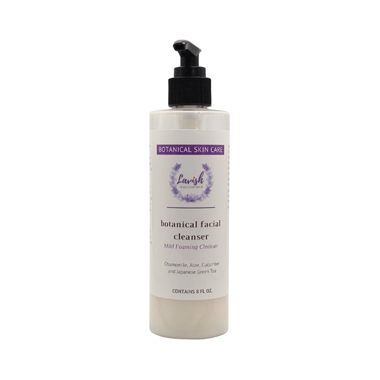 Lavish Wellness Shop Aloe Vera & Cucumber Botanical Facial Cream Cleanser 8 oz.