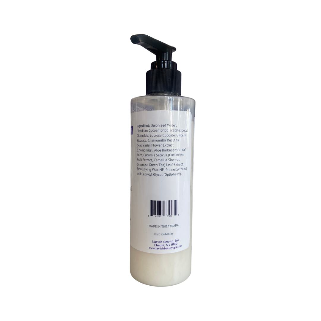 Aloe Vera & Cucumber Botanical Facial Cream Cleanser 8 oz.