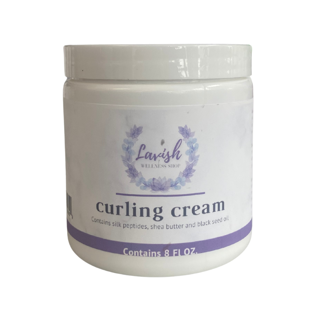 Organic Curling Cream with Silk Peptides 8 oz.
