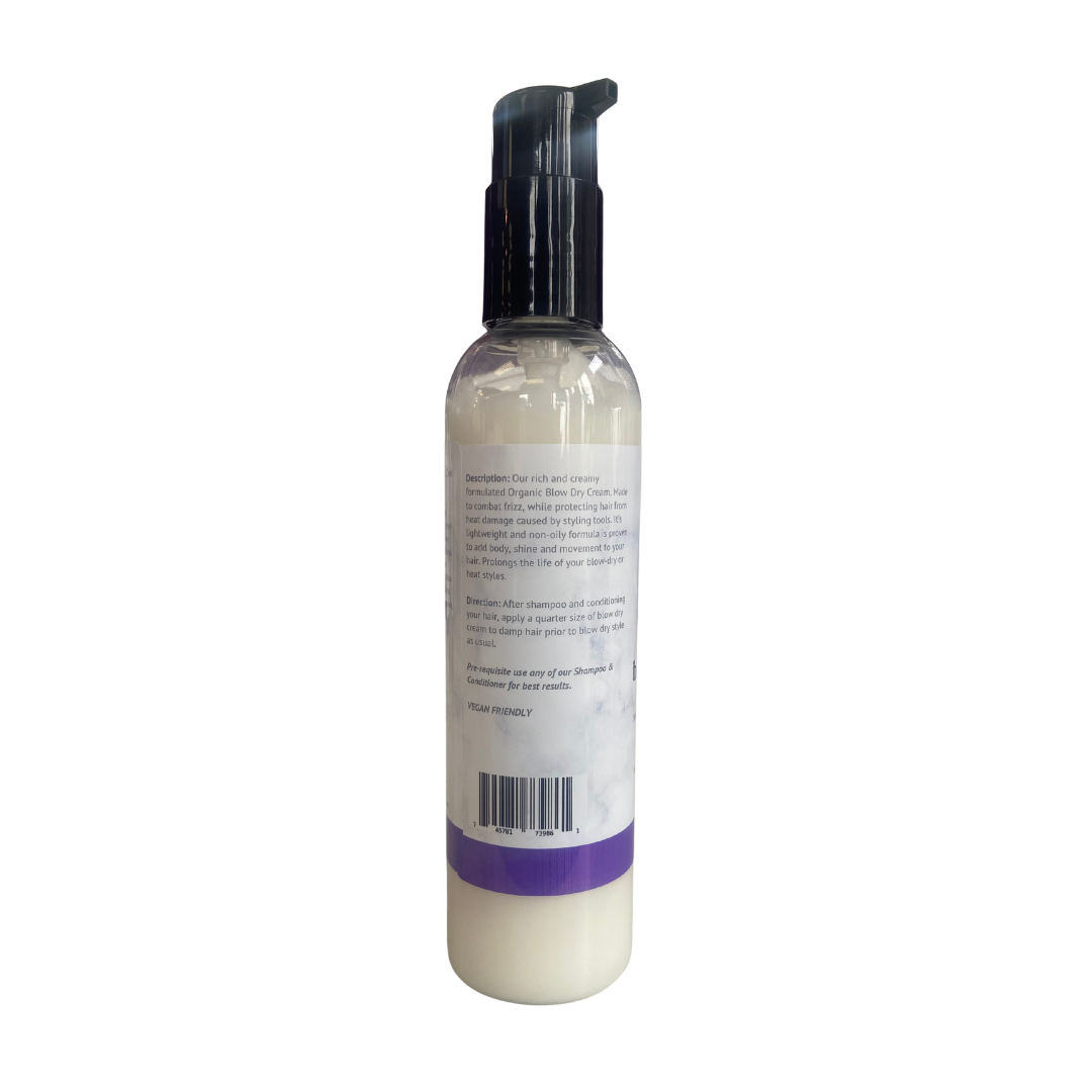 Organic Silkening Blow Dry Cream with Keratin Protein 8 oz.