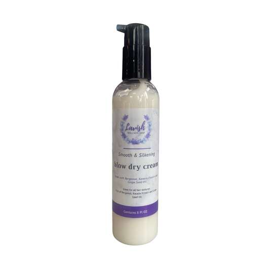 Organic Silkening Blow Dry Cream with Keratin Protein 8 oz.