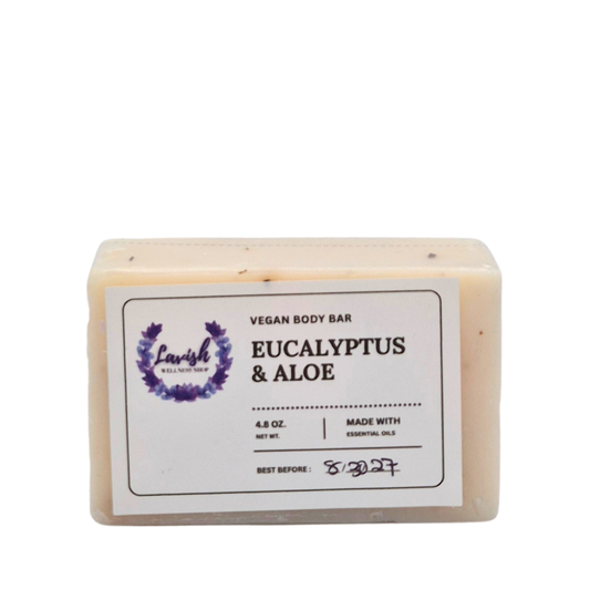 Lavish Wellness Shop Eucalyptus + Aloe Vegan Body Bar 4.8 oz.