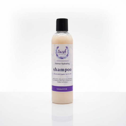 Lavish Wellness Shop Peppermint & Tea Tree Intense Hydrating Shampoo 8 oz & 2 oz
