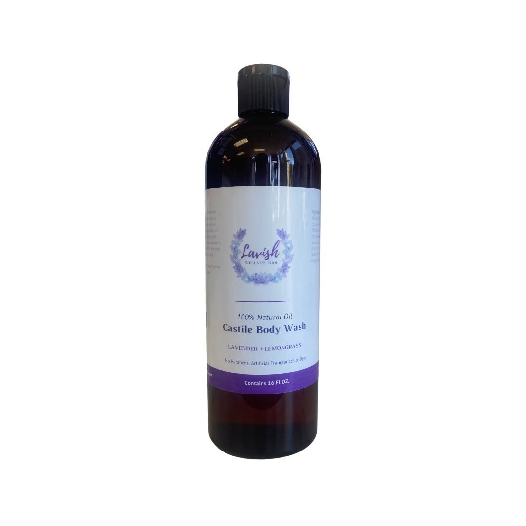 Lavender & Lemongrass Castile Body Wash 16 oz.