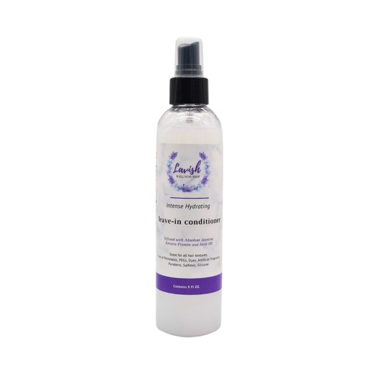 Lavish Wellness Shop Rose & Jasmine Hydrating Leave-in Conditioner 8 Fl OZ.