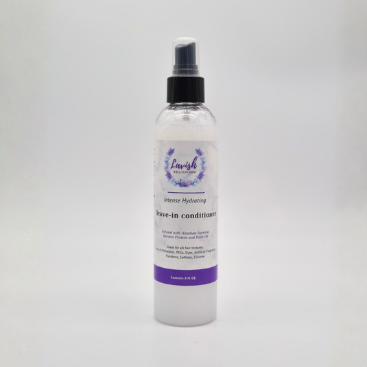 Lavish Wellness Shop Rose & Jasmine Hydrating Leave-in Conditioner 8 oz & 2 oz