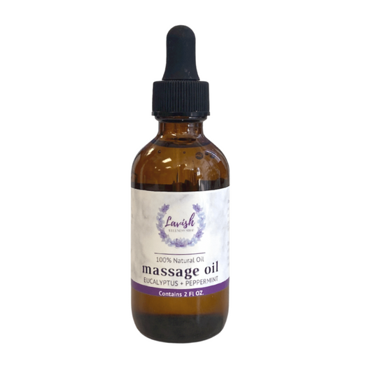 Massage & Body Oil (Eucalyptus + Peppermint) 2 oz.