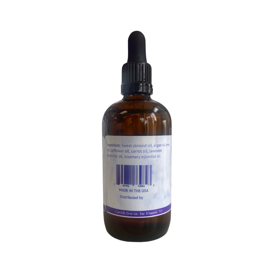 100% Natural Rosemary & Lavender Moisturizer Scalp Oil 4 oz.