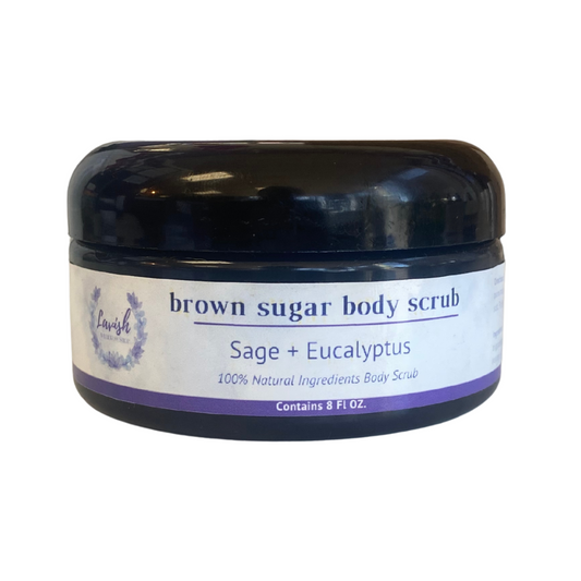 Sage + Eucalyptus Brown Sugar Body Scrub 8 oz.