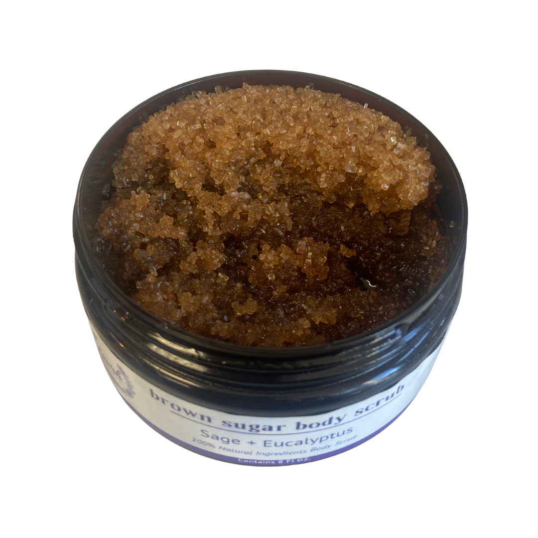 Sage + Eucalyptus Brown Sugar Body Scrub 8 oz.