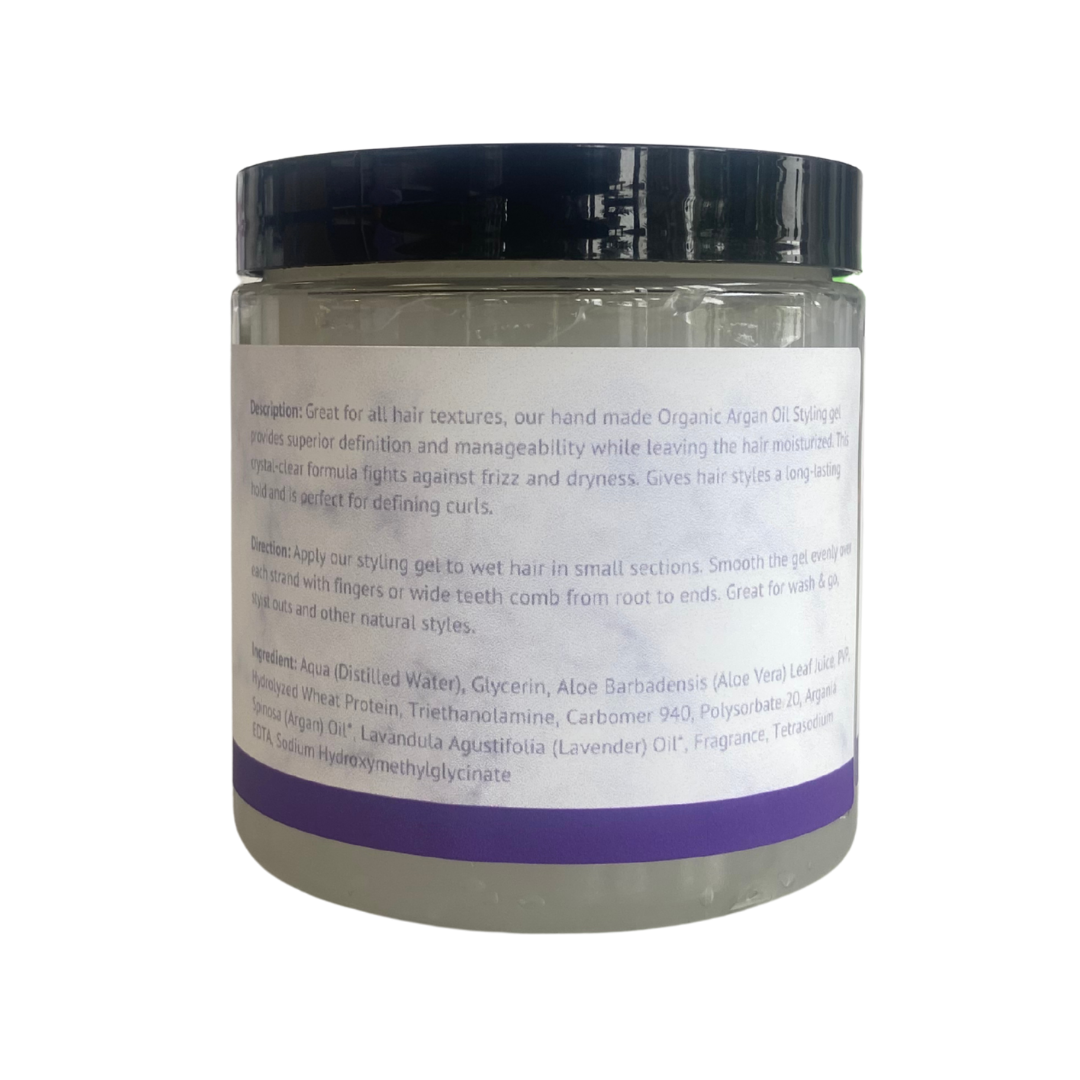 Organic Argan Oil Styling Gel with Argan Oil 8 oz.