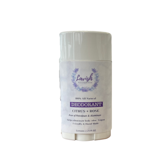 100% Natural Deodorant (Citrus + Rose) 2.25 oz.