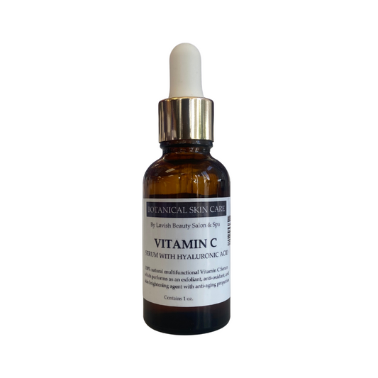All Natural Vitamin C Brightening Face Serum with Hyaluronic Acid 1 oz.