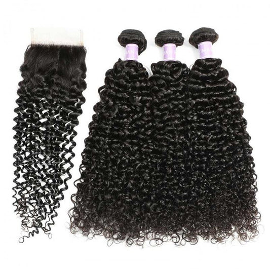 15% Off Closure + Bundle Deals - Mongolian Curly Hair