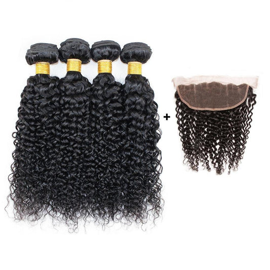 15% Off Frontal + Bundle Deals - Mongolian Curly Hair