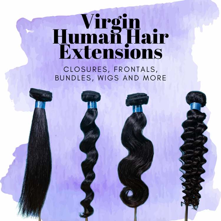 Virgin Human Hair Extensions & Wigs