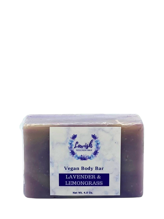 Lavender + Lemongrass Vegan Body Bar 4.8 oz.