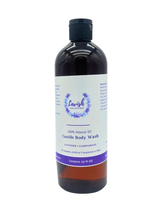 Lavender & Lemongrass Castile Body Wash 16 oz.