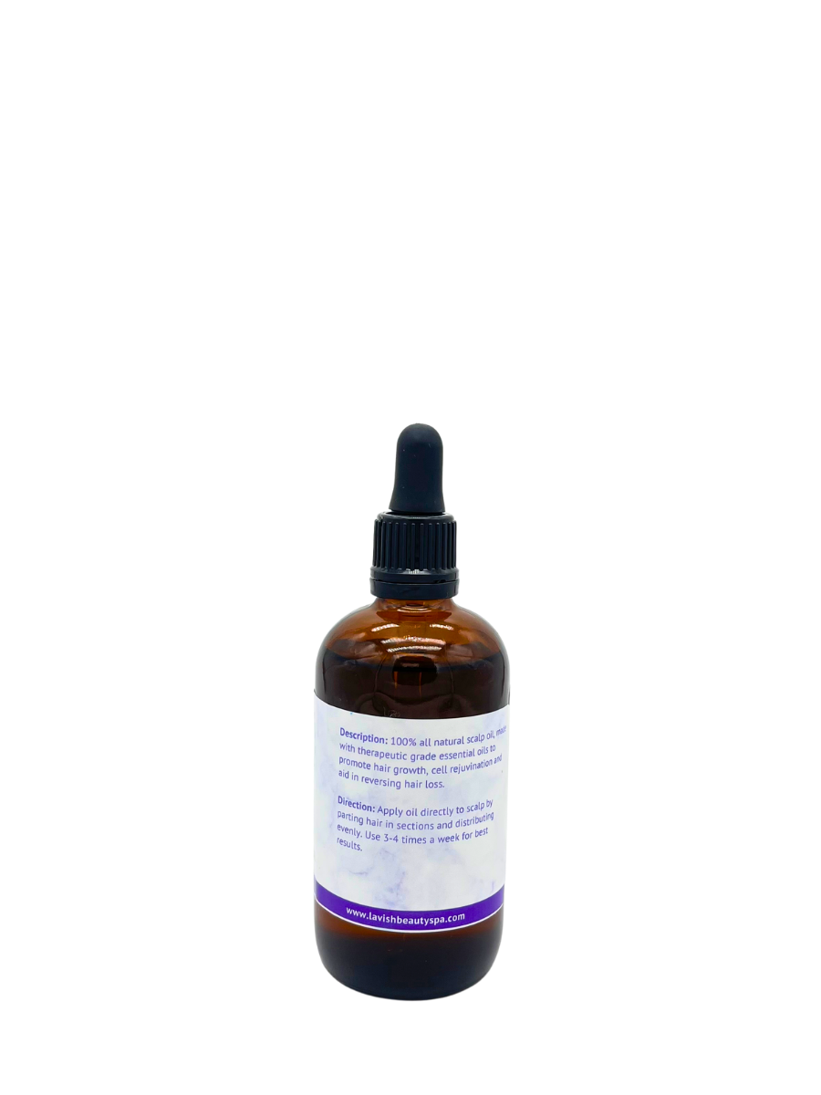 100% Natural Flourish Scalp Growth Oil with Chebe Powder 4 oz.