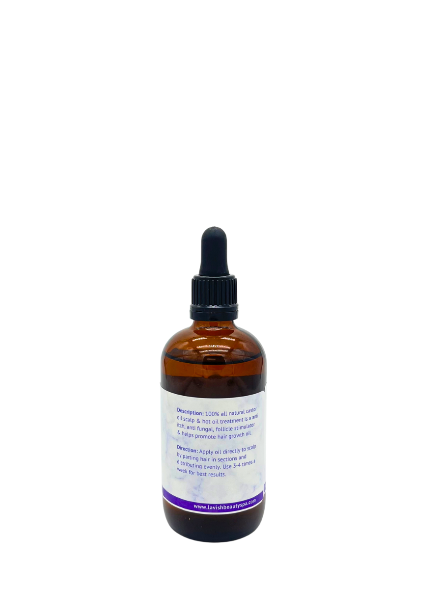 100% Natural Castor Oil Scalp & Hot Oil Treatment 4 oz. (25% Off)