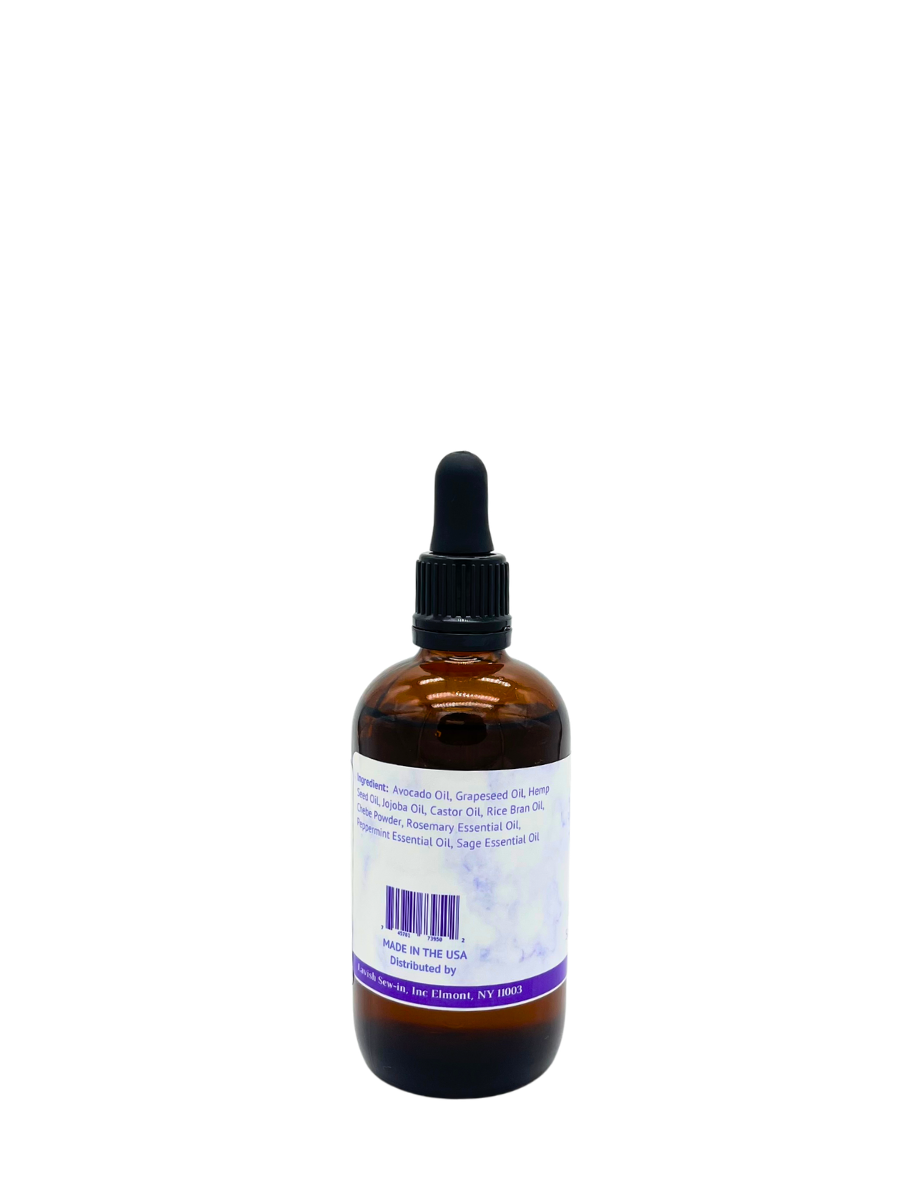 100% Natural Flourish Scalp Growth Oil with Chebe Powder 4 oz.