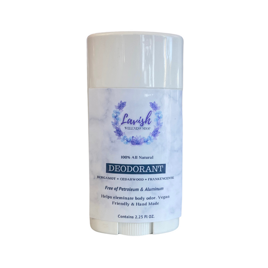Natural Deodorant (Bergamot + Cedarwood + Frankincense) 2.25 oz.