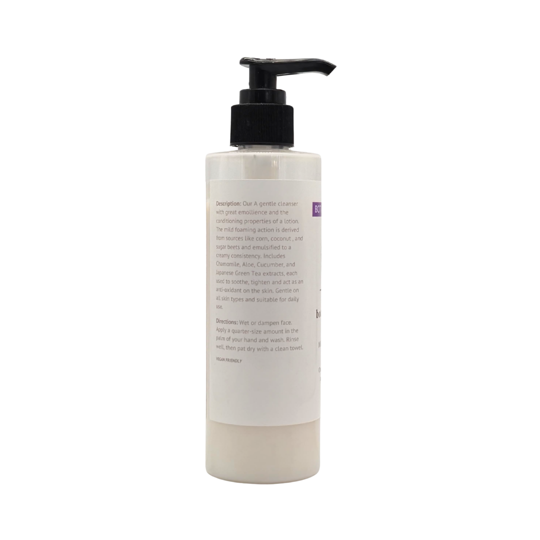Lavish Wellness Shop Aloe Vera & Cucumber Botanical Facial Cream Cleanser 8 oz.