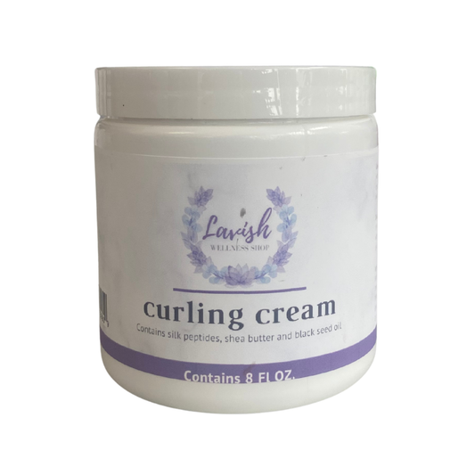 Organic Curling Cream with Silk Peptides 8 oz.