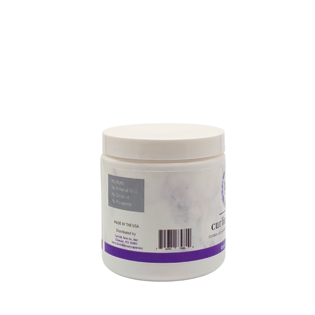 Lavish Wellness Shop Curling Cream with Silk Peptides 8 oz