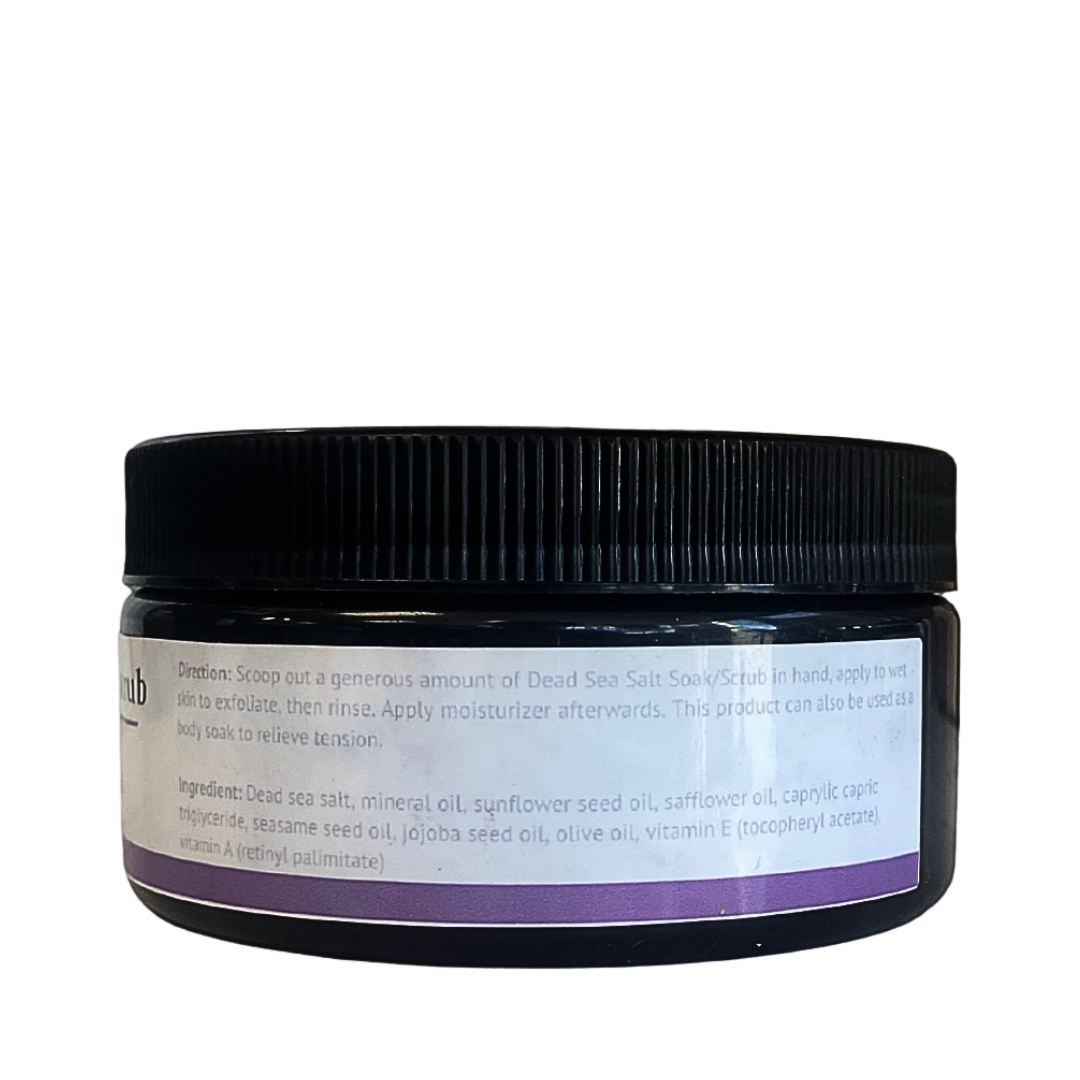 Lavish Wellness Shop Lavender + Lemon Dead Sea Salt Scrub 8 oz.