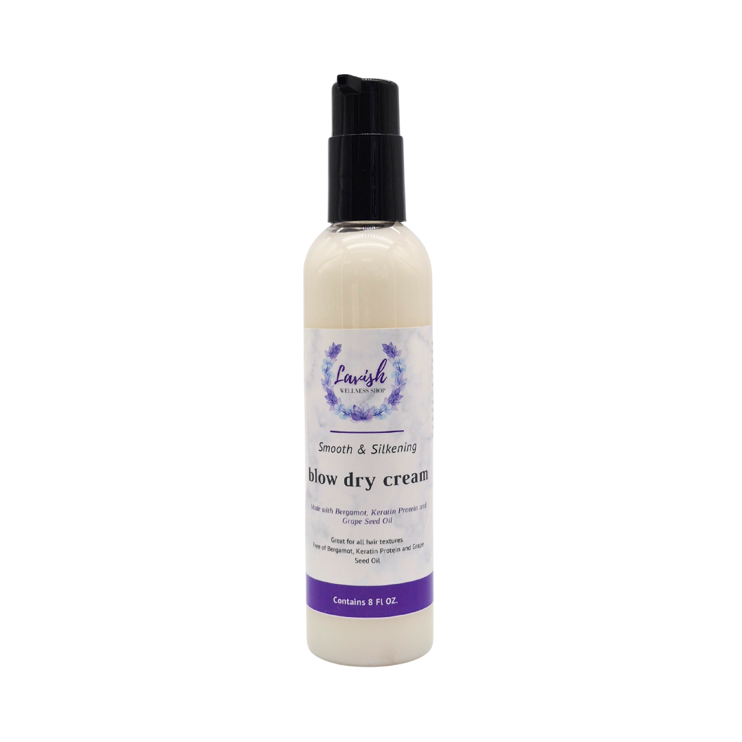 Lavish Wellness Shop Silkening Blow Dry Cream with Keratin Protein 8 oz