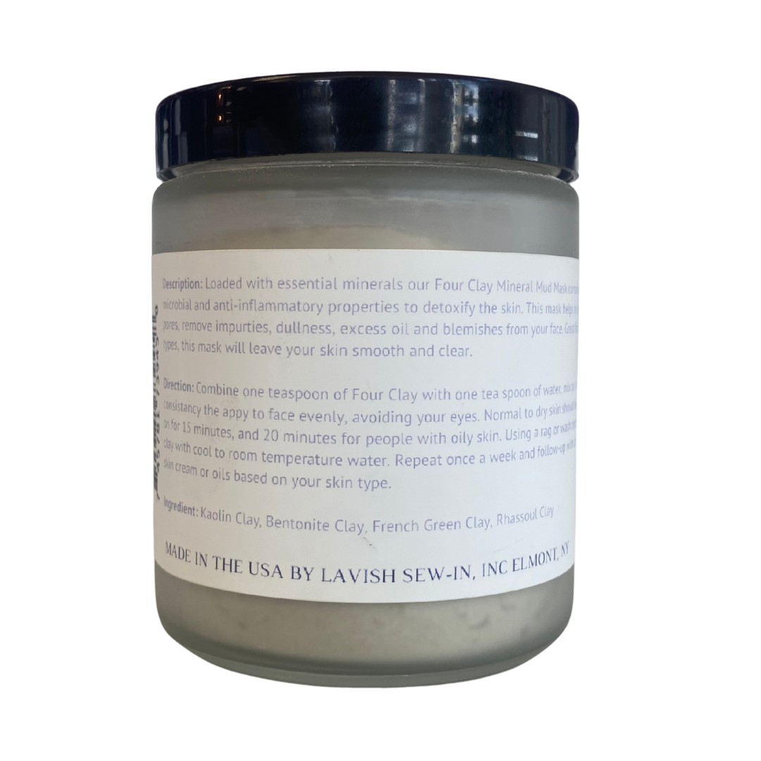 100% Natural Four Clay Mineral Face Mask (Options)