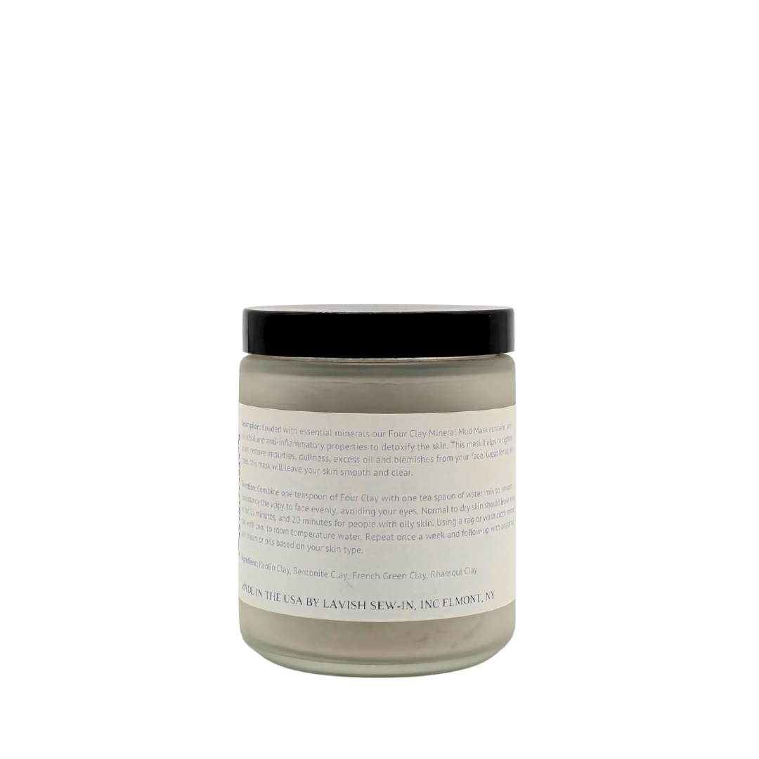 Lavish Wellness Shop 100% Natural Four Clay Mineral Face Mask