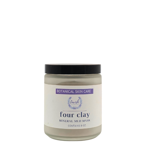 Lavish Wellness Shop 100% Natural Four Clay Mineral Face Mask