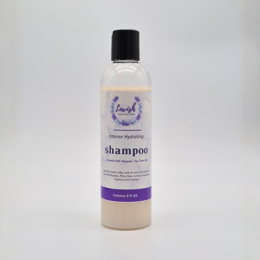 Lavish Wellness Shop Peppermint & Tea Tree Intense Hydrating Shampoo 8 oz & 2 oz