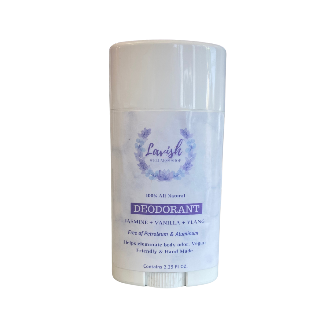 100% Natural Deodorant (Jasmine + Vanilla) 2.25 oz.