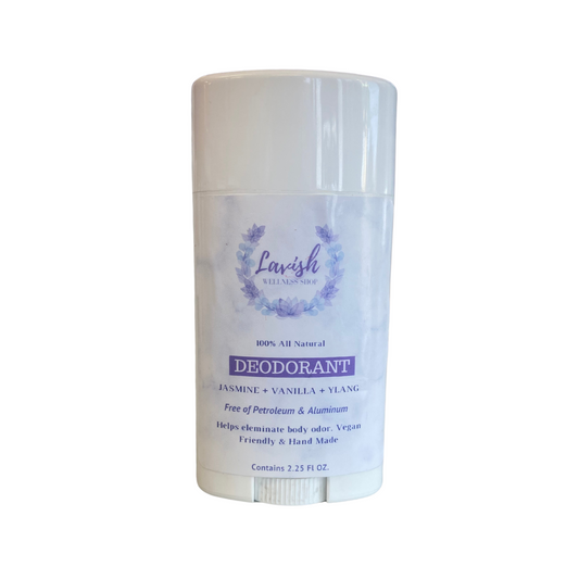 100% Natural Deodorant (Jasmine + Vanilla) 2.25 oz.