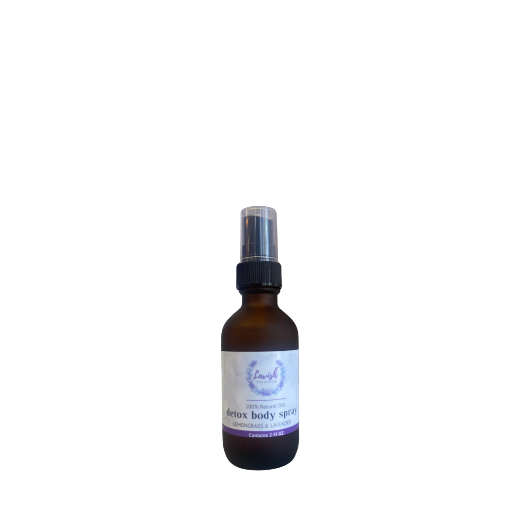 Lavish Wellness Shop Lavender & Lemongrass Detox Body Spray 2 oz.