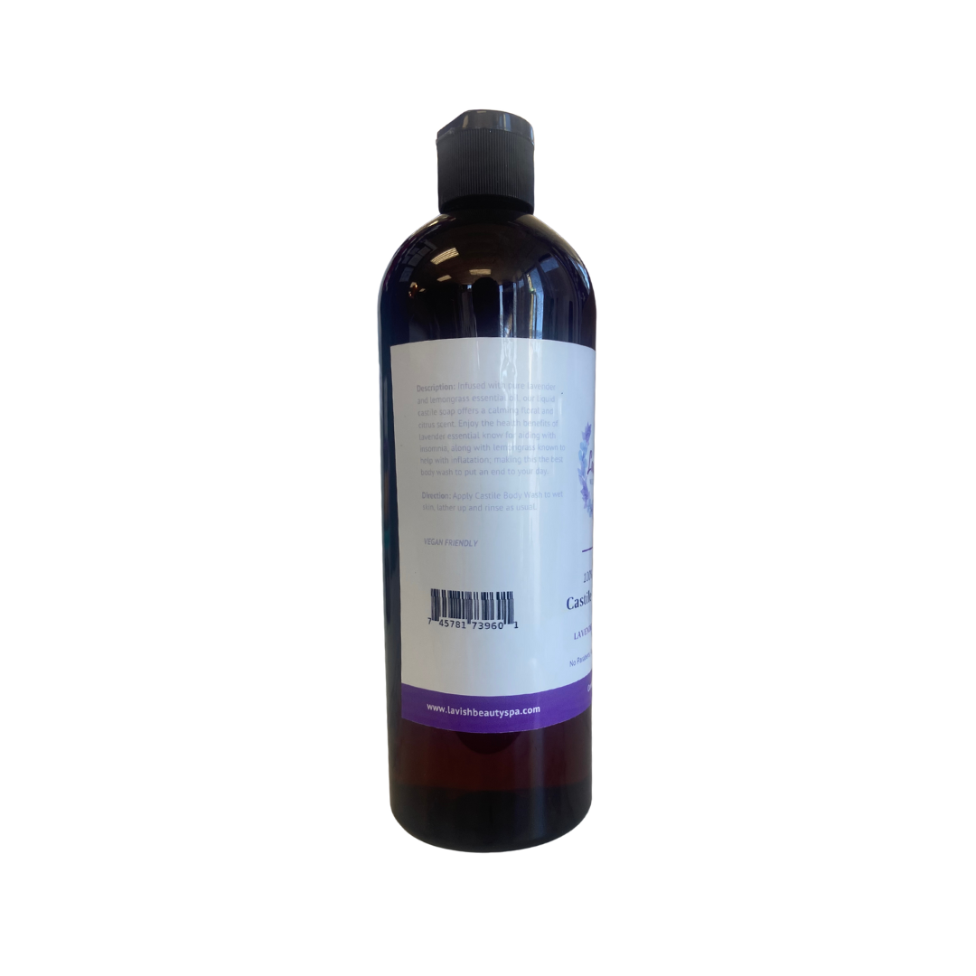 Lavender & Lemongrass Castile Body Wash 16 oz.