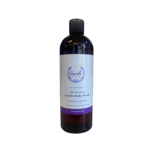 Lavender & Lemongrass Castile Body Wash 16 oz.