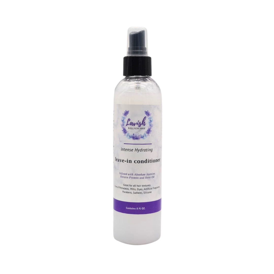 Lavish Wellness Shop Rose & Jasmine Hydrating Leave-in Conditioner 8 Fl OZ.