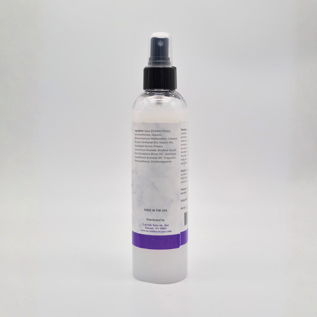 Lavish Wellness Shop Rose & Jasmine Hydrating Leave-in Conditioner 8 oz & 2 oz