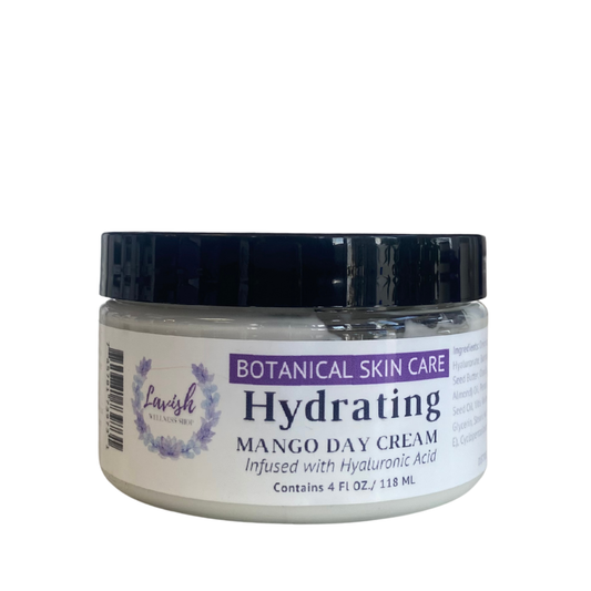 Lavish Wellness Shop  Mango Day Cream with Hyaluronic Acid 4 oz.