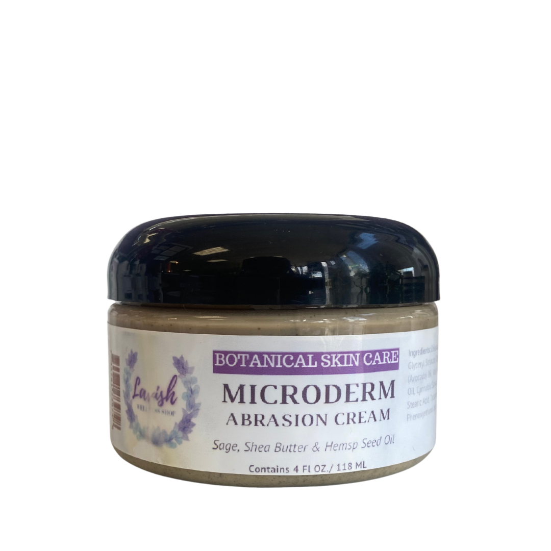 Lavish Wellness Shop Microderm Abrasion Cream with Sage Ground 4 oz.