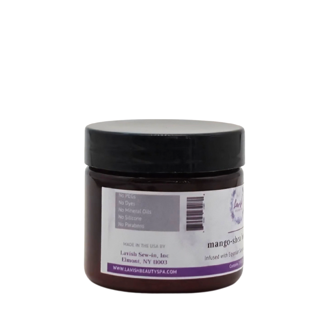 Lavish Wellness Shop Coco-Shea Hair & Body Butter (Lemon + Sugar) 2 Fl OZ.