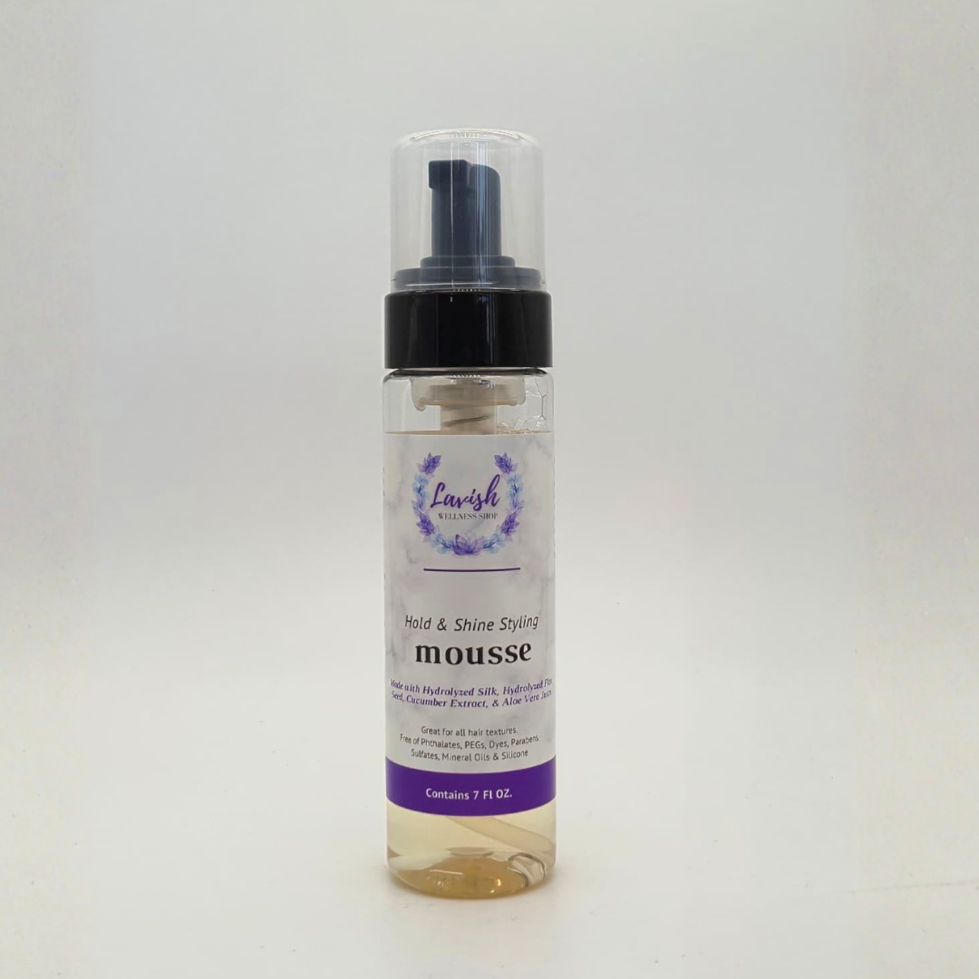 Lavish Wellness Shop Hold & Shine Styling Mousse 7 oz & 2 oz